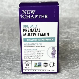 New Chapter One Daily Prenatal Multivitamin 30 Count Exp 09/2025 - Picture 1 of 5