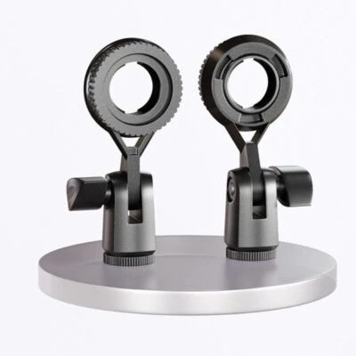 2 Piezas Micrófono Montaje Amortiguador Micrófono Anti Vibración Soporte Clip Plegable Desmontable A Foto 1 de 4