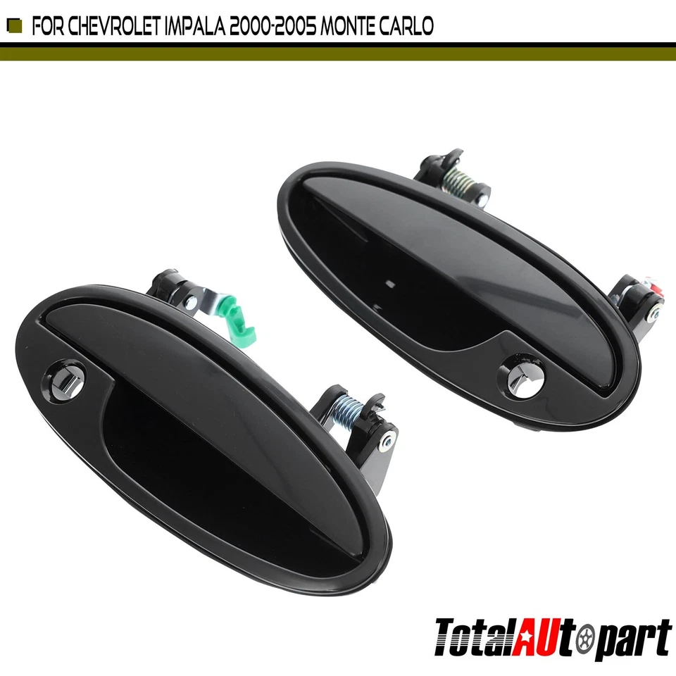 Manija de puerta exterior con cerradura para Chevrolet Impala 2000-2005 delantera izquierda y derecha Foto 1 de 4