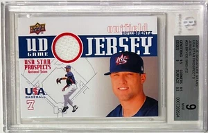 Bryce Brentz 2009 UD Signature Stars Team USA Star Prospects Jersey Card- BGS 9 - Picture 1 of 2