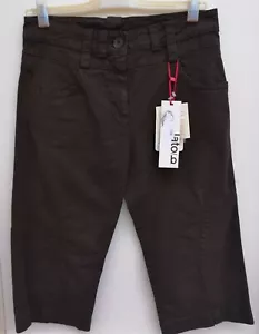 Pantaloni Max Mara LATO B Capri Denim Marrone Taglia US 4 DE 34 NUOVI - Foto 1 di 7