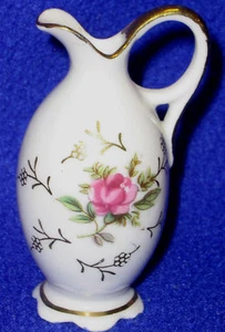 Crema de porcelana pequeña con rosa pintada-ENVÍO INCL - Imagen 1 de 1