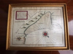 Antike Seekarte Karte von Lewis Morris - Red Wharf Bay Anglesey p4 - Bild 1 von 8