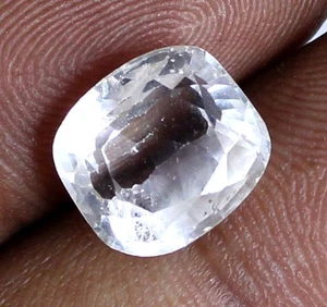 Cuscino goshenite berillo bianco naturale 6,50 carati pietra preziosa sfusa certificato B75756 - Foto 1 di 6