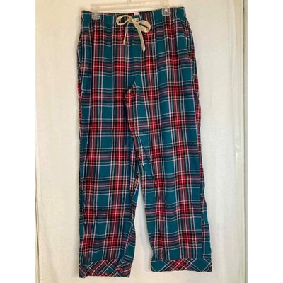 Pantalones de pijama de franela a cuadros Victoria's Secret pantalones para dormir de salón cuerda dorada Foto 1 de 4