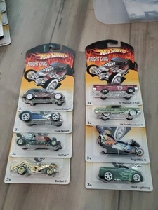 Hot Wheels 2007 Halloween Fright Cars Complete Set of 8 with Real Riders Lot B - Picture 1 of 10