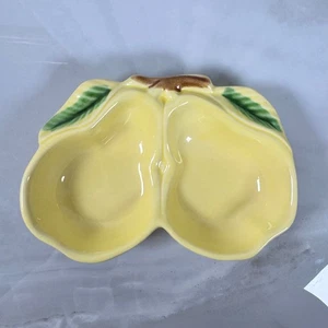 Vintage Belmar California Double Pear Dish Spoon Rest Catchall Hors D'oeuvres - Picture 1 of 9