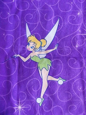 Vintage Sininho Folha DUPLA Disney Casa Roxa com Sininho Icônico com Varinha - Imagem 1 de 4