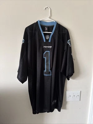 Camiseta deportiva para hombre Nike Cam Newton #1 Carolina Panthers NFL OnField talla 56 - negra RARA Foto 1 de 4
