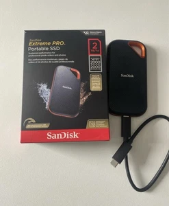SANDISK EXTREME PRO PORTABLE SSD 2TB TYPE USB-C MODEL SDSSDE81-2T00 OTTIMO !! - Picture 1 of 5