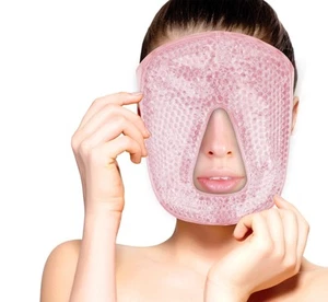 Hot and Cold Therapy Gel Bead Full Facial Mask by Care | Ice Face Mask for Mi... - Picture 1 of 6