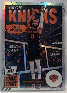 2025-26 TOPPS JALEN BRUNSON COMIC COURT SSP CASE HIT KNICKS CC12 MS - Picture 1 of 2