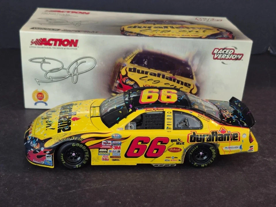 Acción 2004 Jamie McMurray #66 Duraflame Darlington Win Nascar 1:24 Diecast Foto 1 de 4