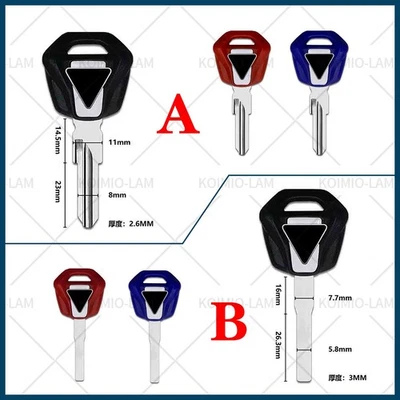 Llave en blanco apta para Triumph 250 350 400 500 600 650 675 750 800 900 955i sin cortar Foto 1 de 4