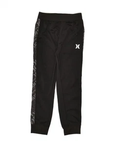 HURLEY Boys Graphic Tracksuit Trousers Joggers 6-7 Years Black Polyester BM30 - Picture 1 of 3