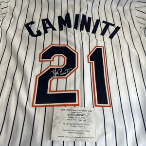 Vintage San Diego Padres Ken Caminiti Trikot Gr. 44 (L) Rawlings Neu mit Etikett Auto 1996 - Bild 1 von 13