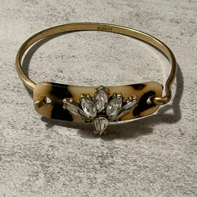 J. Brazalete Brazalete Crew Imitación Tortuga Estrás Tono Dorado Tamaño Promedio Foto 1 de 4