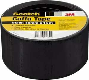 Scotch 933 Gaffa Tape Black 48mm x 15m General sealing and holding Waterproof - Picture 1 of 3