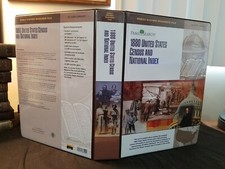 FamilySearch 1880 United States Census and National Index 55 CDs and Binder Fine