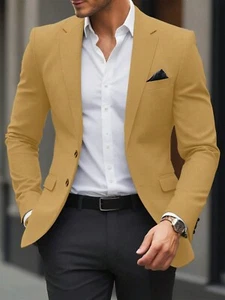 Trajes Para Hombres de Vestir Chaqueta Elegantes Saco Pantalón Largo Boda 2024 - Picture 1 of 8