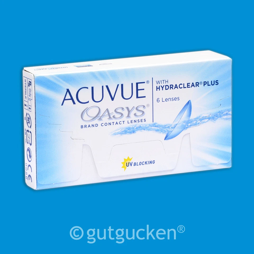 JOHNSON & JOHNSON Acuvue Oasys with Hydraclear Plus 1 x 6 sphärische Kontaktlinsen Wochenlinsen