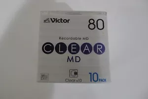 VICTOR CLEAR MD-80 / 10 PACK - MINIDISC, SEALED - Picture 1 of 3