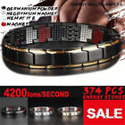 Mens Double Strong Magnetic Therapy Bracelet Arthritis Pain Relief Men Jewelry'