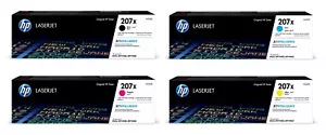 Genuine HP 207A, HP 207X, Toner Cartridges W2210A, W2211A, W2212A, W2213A, LOT - Picture 1 of 41