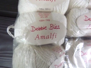Debbie Bliss Amalfi, cotton, linen, silk blend, bag of 10, 110 yards ea., NEW. - Picture 1 of 3