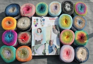 8,60€/100g Farbverlauf Bobbel Cake Kit Baumwolle Spring Rainbow Katia Anleitung - Bild 1 von 32