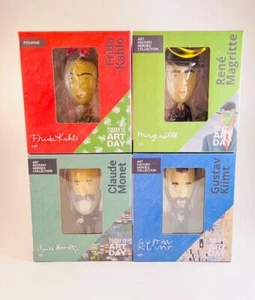 Lot 4 Art History Heroes Collection Monet Klimt Magritte Kahlo Today is Art Day - Picture 1 of 5