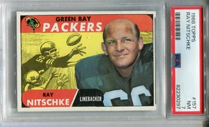 1968 Topps #157 Ray Nitschke PSA 7 NM Green Bay Packers - Picture 1 of 2