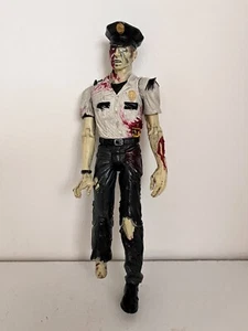 RESIDENT EVIL SERIES 2 ZOMBIE COP WHITE SHIRT PALISADES TOY ACTION FIGURE - Picture 1 of 6