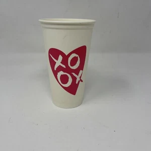 Starbucks Plastic Reusable Cup 16oz. Valentines 2012 XOXO Limited - No Lid - Picture 1 of 6