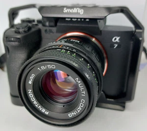 Vintage DDR 50mm f1.8 Cine DeClicked Lens Sony E NEX Mount FX6 FX3 A7r A7s A7iv - Picture 1 of 12
