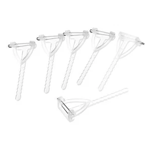 Plastic Safety Pins Corsage Buttonhole for DIY Wedding Flower, White 50pcs - Picture 1 of 5
