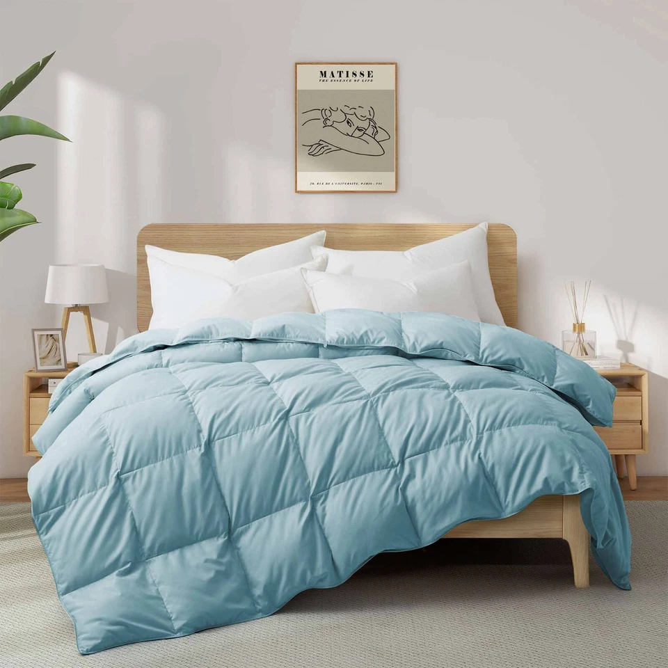 超大羽绒被子轻便柔软舒适特大号床或大号床毯 — 第 1/4 张图片