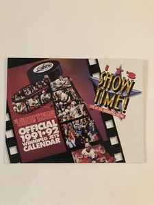 NHL Winnipeg Jets It's Show Time Calendar with Schedule 1991 - 92 10.75" x 8.25" - Picture 1 of 5