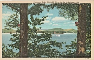 Postkarte Pontoosuc Lake Pittsfield Massachusetts  - Bild 1 von 3