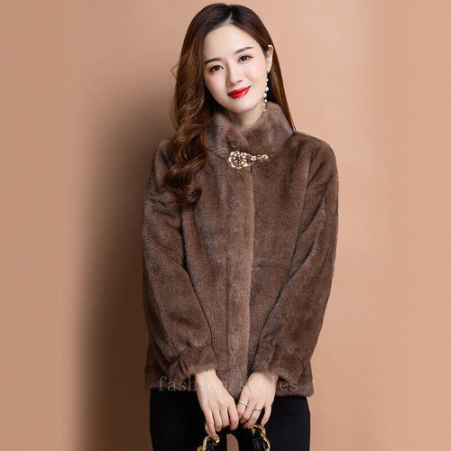 OFF WHITE Cappotto pelliccia visone invernale lusso nuovo madre donna visone pelliccia corta caldo festa giacca