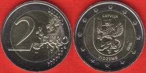 Latvia 2 euro 2016 "Regions series - Vidzeme" BiMetallic UNC - Picture 1 of 1