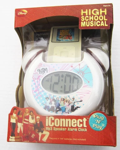 Disney High School Musical Electronic iConnect Alarm Clock MP3 Player NEW 2008 Cover