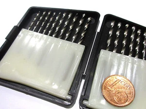 HSS-Bohrer-SET 0,3-1,2 und 1,3-2,5 mm 2x20 Stück im Sortiment - Picture 1 of 3