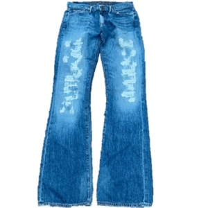 Goldsign Distressed Passion Bootcut Jeans - Picture 1 of 7