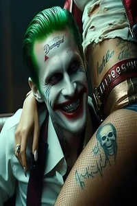 Harley Quinn & JOKER Wall Vinyl Decal Wall Decor (Removable Adhesive Backing) - Picture 1 of 7