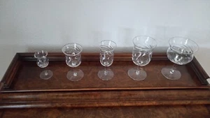 A set of John Walsh Walsh Arts and Crafts dimpled wine glasses, circa 1890 - Picture 1 of 11