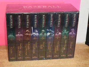 Baseball 9 VHS TAPE Box Set by Ken Burns, NEW SEALED, - Picture 1 of 3