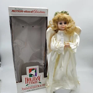 Holiday Time Telco Motion-Ette Animated Angel-1991 Walmart-Luz, sonido, movimiento - Imagen 1 de 11