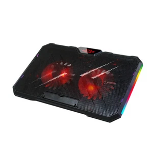 Laptop Cooling Pad for 11 - 17 Notebook Laptop Cooler RGB LED Light Quiet Fan - Picture 1 of 6