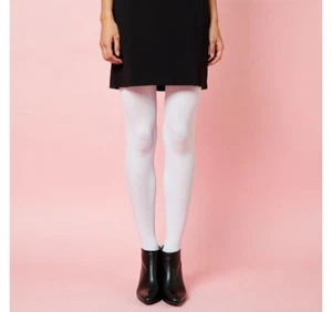 2 Pares MALLAS OPACAS SUAVES DE 70 DENIER PARA DAMA CON LYCRA* Blancas TALLA ÚNICA 42" CADERA - Imagen 1 de 1
